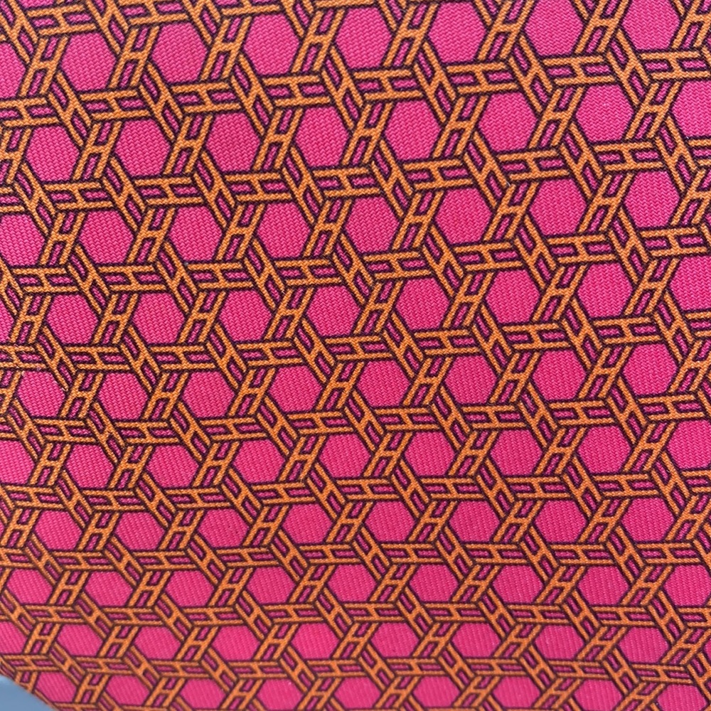 Hermes tie H logo 100% silk  Father’s Day gift idea!
